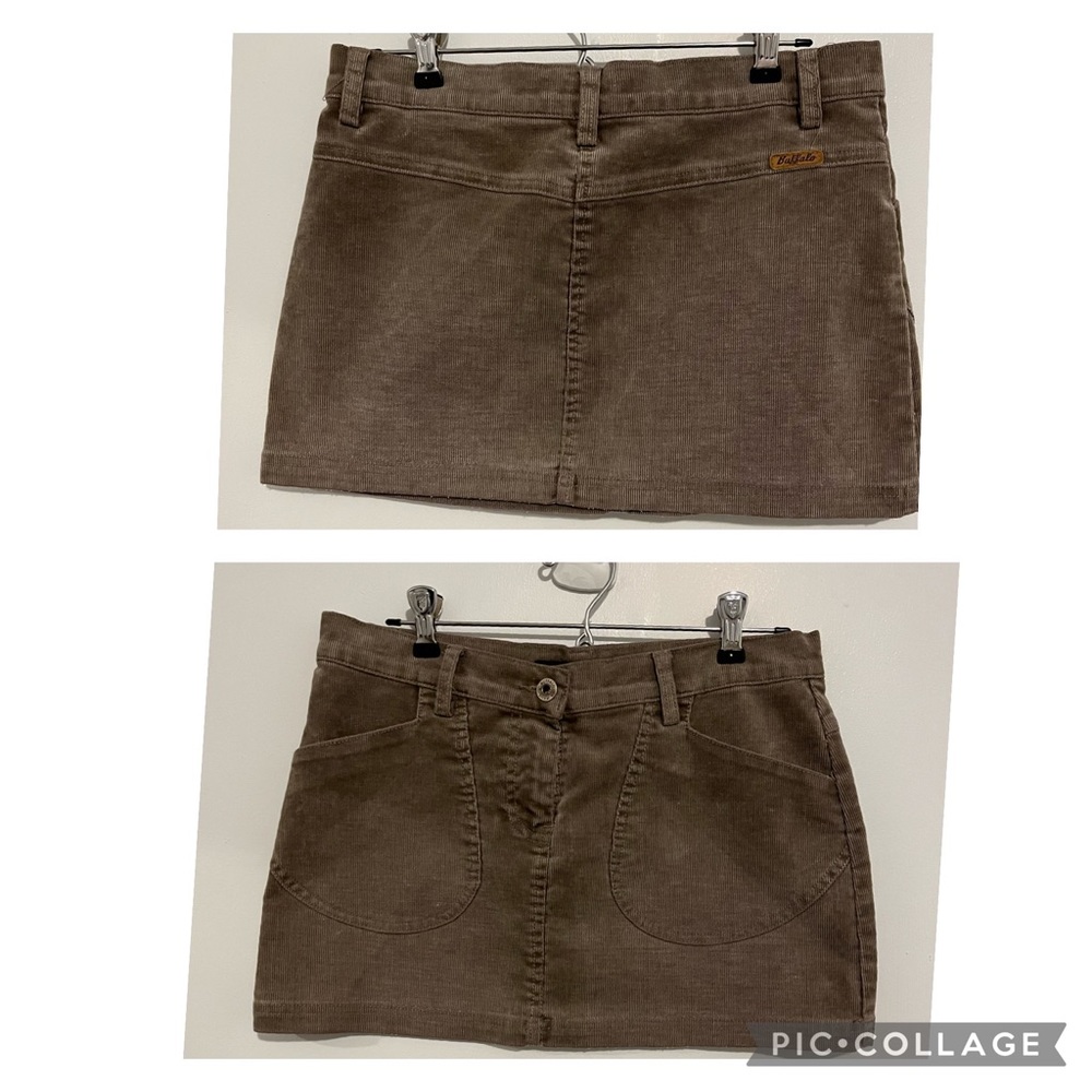 Buffalo David Bitton light brown corduroy mini skirt, size 26